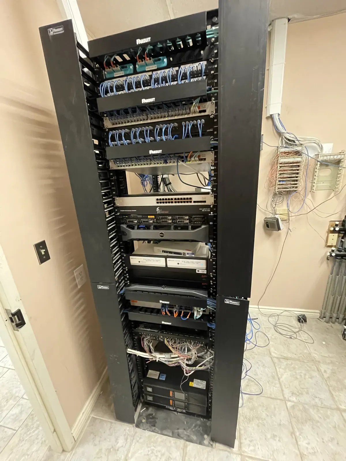 Structured cabling and installed network hardware